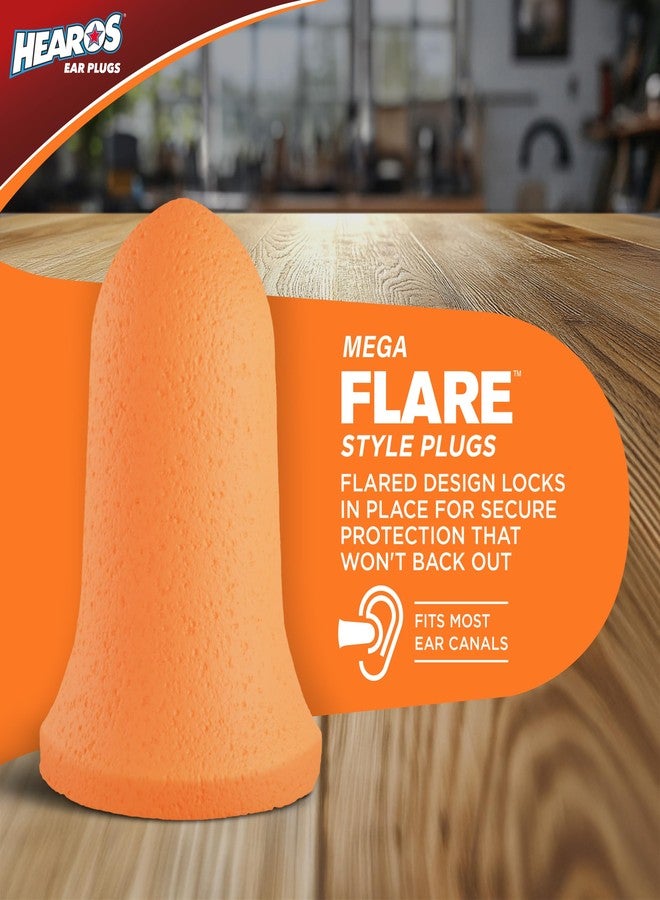 Hearos Advanced Protection Ear Plugs, Foam NRR 32, 10 Pair, Orange (5810) - Image 4